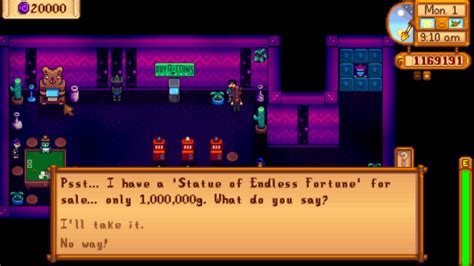 How to Unlock the Statue of Endless Fortune in Stardew Valley.